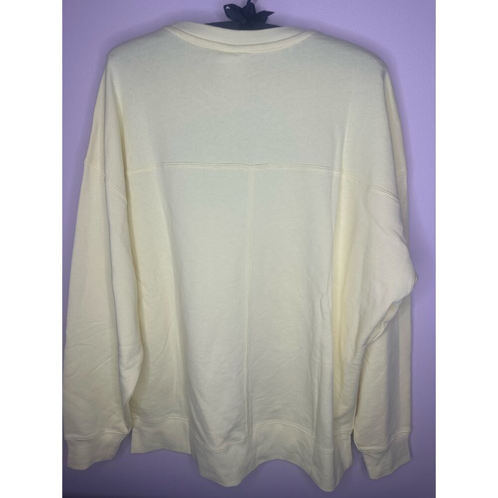 Disney Parks 2026 Walt Disney World Butter Yellow Floral Sweatshirt Pullover - Picture 2 of 6